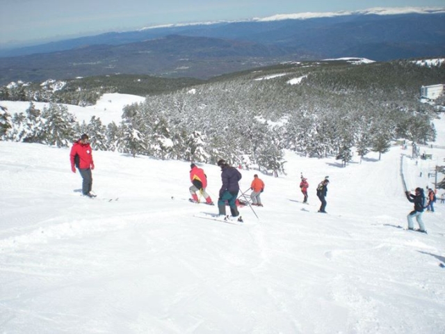  na pista de esqui 